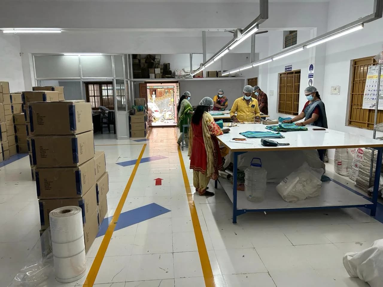 Production at the DBS Pacific unit at Karur, view 2